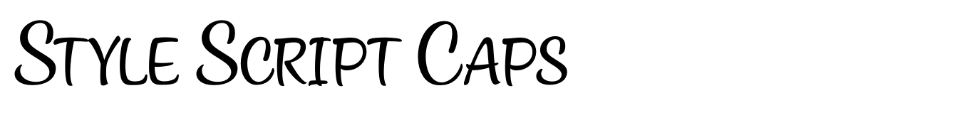 Style Script Caps